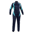 OMP First ELLE Racing Suit Fuchsia - For Women – FIA 8856-2018 – Blue