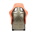 NRG FRP Bucket Seat ULTRA Edition with Grey Pearlized Back / Peach Microfiber Material - Large