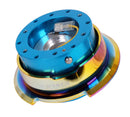 NRG Gen 2.8 Steering Wheel Quick Release – New Blue Body / Neo Chrome Ring