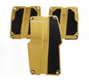 NRG Brushed Aluminum Sport Pedal M/T – Chrome Gold with Black Carbon