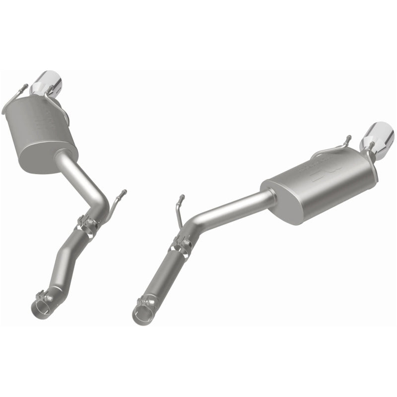 MagnaFlow Axle-Back Stainless Dual Split 4in Polished Tips 10-15 Chevrolet Camaro Convert. 3.6L V6