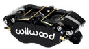 Wilwood Dynapro Brake Caliper - 1.75 in Piston Bore / 1.00 in Rotor Thickness / Black Powder Coat / 5.25 in Mounting Centers / Lug Mount | 120-9692
