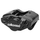 Wilwood D31 Porsche Rear Dual Piston Brake Caliper - 1.62 in Piston Bore / 0.94 in Rotor Thickness / Black Powder Coat / 3.00 in Mounting Centers / Lug Mount | 120-17166-BK
