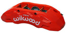 Wilwood TX6R Left Brake Caliper - 2.00/1.88/1.88 in Piston Bores / 1.50 in Rotor Thickness / Red | 120-13814-RD