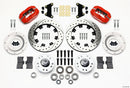 Wilwood Forged Dynalite Front Brake Kit (12.19 in Drilled & Slotted Rotors - Red Powder Coat Calipers) - 1949-1954 Chevrolet Corvette - 1953-1962 (*Line Needed*) | 140-11812-DR