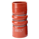 HPS Performance Silicone CAC Hose HOT Side – Length 6", 4-ply Aramid, 500F – 4.5" (114mm) / Orange - CAC-450-HOT