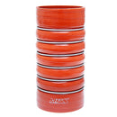 HPS Performance Silicone CAC Hose HOT Side – Length 10", 4-ply Aramid, 500F – 4" (102mm) / Orange - CAC-400-L10-HOT