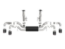 aFe MACH FORCE-Xp 3" to 2.5" 304 Stainless Steel Cat-Back 2020 Chevrolet Corvette (C8) 6.2L – Carbon Fiber Tip