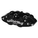 Wilwood Forged Narrow Superlite 4R Brake Caliper - 1.38/1.38 in Piston Bores / 0.950 in Rotor Thickness / Black | 120-16683-BK