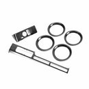 SEIBON Carbon Fiber Interior Trim Set (6 Pcs) - 2009-2016 Nissan GT-R. Pieces include: mirror control panel cover (1), navigator cover (1), air vents cover (4) (R35)