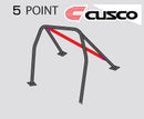 Cusco D1 Roll Cage - 83-87 Toyota Corolla GTS (Trueno) Sunroof model 5-Point, Rear, 2 Passenger with Diagonal Bar