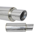 Injen SES Universal Muffler – 2 3/8 Universal Muffler with Stainless Steel resonated rolled tip (Injen embossed logo)