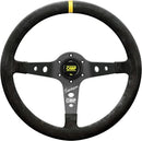 OMP Corsica Superleggerosuede Leather 350mm Diameter Steering Wheel – Black