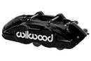 Wilwood D11 Brake Caliper - 1.62 in Piston Bore / 0.94 in Rotor Thickness / Black Powder Coat / 7.00 in Mounting Centers / Lug Mount | 120-16510-BK