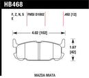 HAWK Performance HT-10 Race Brake Pads (Rear) - 04-05 Mazda Miata