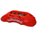 Wilwood TX6R Left Brake Caliper - 1.62/1.38/1.38 in Piston Bores / 1.38 in Rotor Thickness / Red | 120-14600-RD