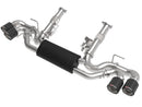aFe MACH FORCE-Xp 3" to 2.5" 304 Stainless Steel Cat-Back (No NPP) 2020 Chevrolet Corvette (C8) 6.2L – Carbon Tip