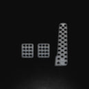 OMP Racing Pedals – Set of 3 – Silver