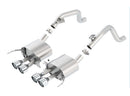 Borla Cat-Back Exhaust – 2014–2015 Chevy Corvette C7 without AFM without NPP Rear Section Quad Tips - product image 4