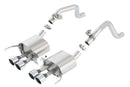 Borla Cat-Back Exhaust – 2014 Chevy Corvette C7 with AFM without NPP Rear Section Exhuast Quad Tips - product image 3