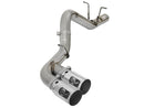 aFe Victory Series 4 in. 409 Stainless Steel DPF-Back Exhaust System (Dual Polished Tips) – 17 GM Duramax 6.6L V8 Turbo Diesel L5P