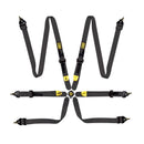 OMP Safety Harness First 2in Pull Up - Steel Adj – FIA 8853-2016 – Black