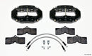 Wilwood D8-4 Front Brake Caliper Kit (Black Calipers) - 1965-1982 Chevrolet Corvette (C2) - C3 | 140-10789-BK