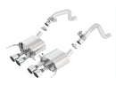 Borla Cat-Back Exhaust – 2014 Chevy Corvette C7 with AFM without NPP Rear Section Exhuast Quad Tips - product image 4