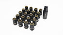 Wheel Mate Muteki HR38 Open-End Lug Nut Kit – 38mm – M12x1.50 Titanium Chrome Yellow