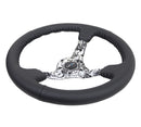 NRG Reinforced Steering Wheel (350mm / 3in. Deep) Black Leather with Hydrodipped Digi-Camo Spokes