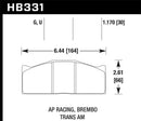 HAWK Performance DTC-80 Race Brake Pads - AP Racing / brembo 30mm
