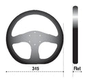 Sparco P222 Steering Wheel - 345mm | / Flat / Black Accents / PU Leather