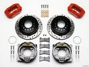 Wilwood Dynapro Low-Profile Brake Kit (11.00 in Drilled Rotors - Red Calipers) - 1971-1974 Parking - Amc 2.60 in Offset / Parking Brake | 140-11941-DR