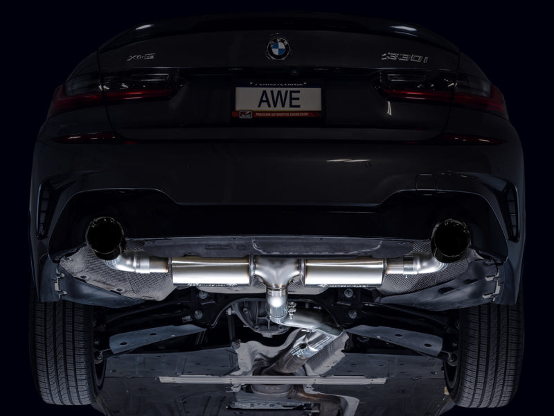 AWE Tuning Axle-Back Exhaust - 2019+ BMW 330i/430i (G2X)