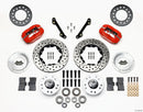 Wilwood Forged Dynalite Front Brake Kit (11.00 in Drilled & Slotted Rotors - Red Powder Coat Calipers) - 1979-1981 Chevrolet Camaro | 140-11008-DR