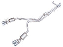 AWE 2021+ Chevy Suburban/GM Yukon XL 6.2L 0FG Edition Cat Back Exhaust - Quad Chrome Silver Tips