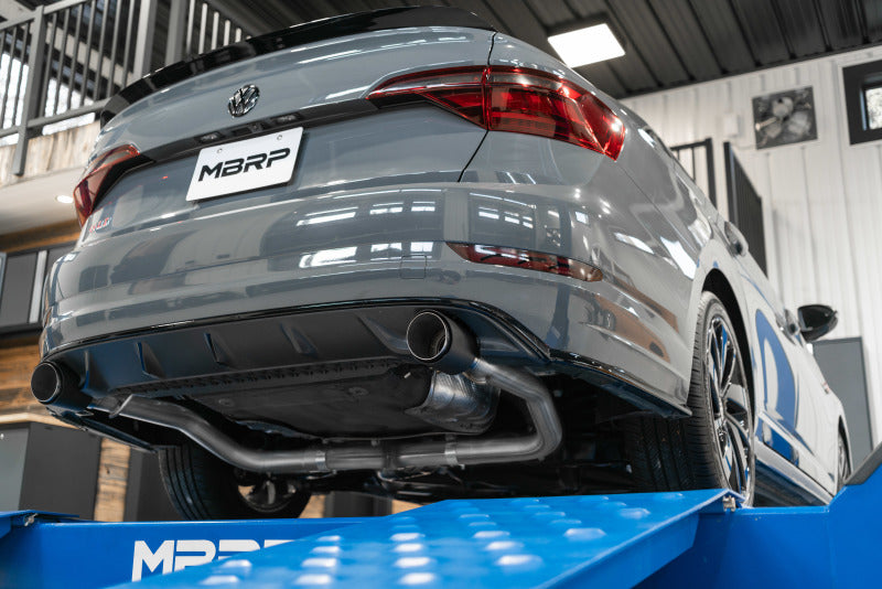 MBRP 19-21 VW Jetta GLI T304 SS 3in Cat-Back Dual Split Rear Exit Exhaust - Carbon Fiber Tips