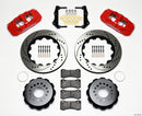 Wilwood AERO4 Rear Brake Kit (14.25 in Drilled & Slotted Rotors - Red Powder Coat Calipers) - 2006-2010 Dodge Magnum / 2006-2010 Dodge Challenger / 2006-2010 Dodge Charger / 2006-2010 Chrysler 300C | 140-11765-DR