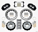 Wilwood Narrow Superlite 4R Rear Brake Kit (12.88 in Drilled & Slotted Rotors - Black Calipers) - 1984-1987 Chevrolet Corvette (C4) | 140-11920-D