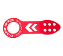 NRG Universal Front Tow Hook - Black – Anodized Red