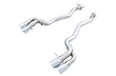 AWE Tuning 18-19 BMW M5 (F90) 4.4T AWD Axle-back Exhaust - Track Edition (Chrome Silver Tips)