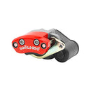 Wilwood Electronic Parking Brake Left Caliper - 0.81 in Rotor Thickness / Red Powder Coat / 4.75 in Mounting Centers / Lug Mount | 120-15701-RD