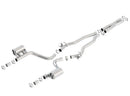 Borla Cat-Back Exhaust – 2015–2016 Dodge Challenger Hellcat 6.2L V8 with Valve Simulator CB Factory Valance - product image 4