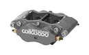 Wilwood Billet Narrow Dynalite Radial Brake Caliper - 1.38 in Piston Bore / 0.81 in Rotor Thickness / Anodized / Side Inlet | 120-15563-SI
