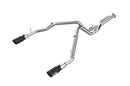 aFe Vulcan Series 3 in. to 3.5 in. Stainless Steel Cat-Back Exhaust System (Black) – 21–24 Ford F-150