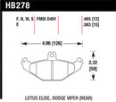 HAWK Performance HT-10 Race Brake Pads (Rear) - 05-11 Lotus Elise