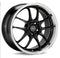 ENKEI PF01SS Wheel - 17x8.0 +50 | 5x114.3 | Gloss Black w/ Machined Lip