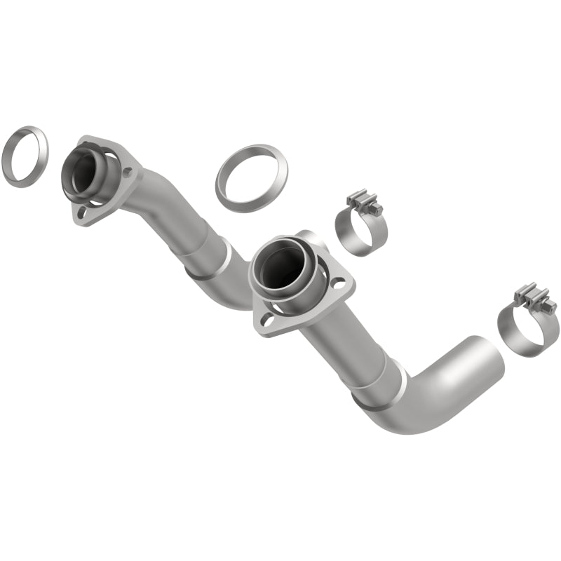 MagnaFlow 66-72 Chevy C10 Pickup V8 2-Piece Front Exhuast Pipe Kit (2in Tubing/Clamps/Inlet Flanges)