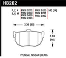 HAWK Performance HT-10 Race Brake Pads (Rear) - 89-97 Nissan 240SX