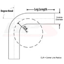 HPS Performance 110 Degree Aluminum Tube – 6061 Aluminum, Length 6", 110 | AT110-250-CLR-4